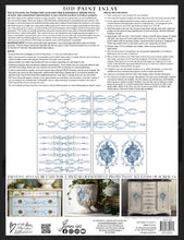 Load image into Gallery viewer, Trompe l’oeil Blue IOD Paint Inlay