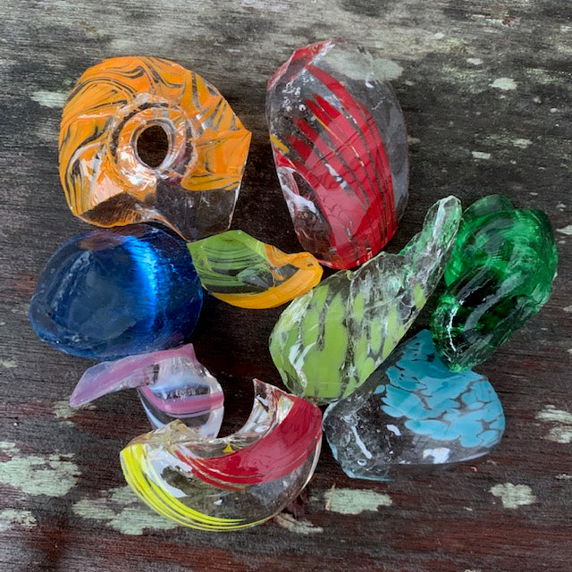 Glass Chips Colored (4 oz)
