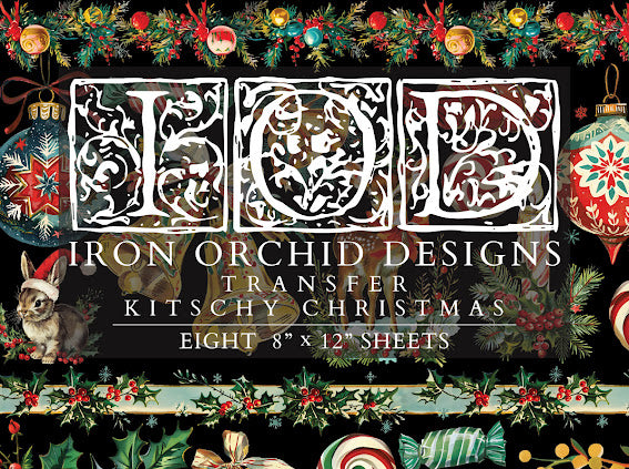 Kitschy Christmas (8” x 12” Pad) IOD - Iron Orchid Designs