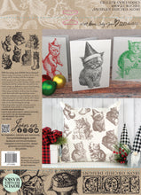 Load image into Gallery viewer, Christmas Kitties IOD Holiday Stamp
