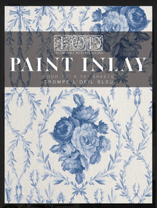 Trompe l’oeil Blue IOD Paint Inlay