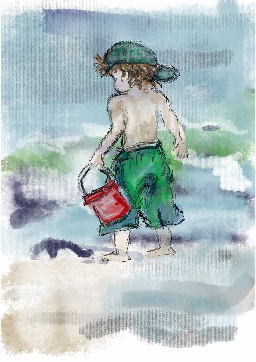 At the Beach - Decoupage Queen - A4 Rice Paper