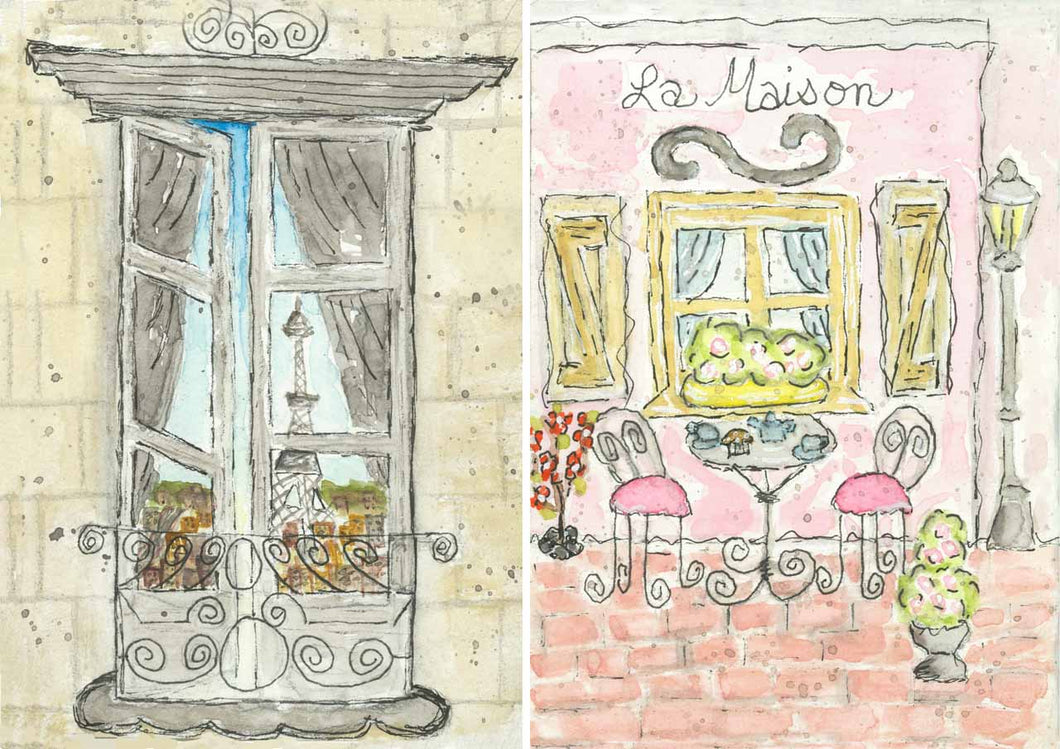 Old to Ooh La La - La Maison de Paris - Decoupage Queen - A4 Rice Paper