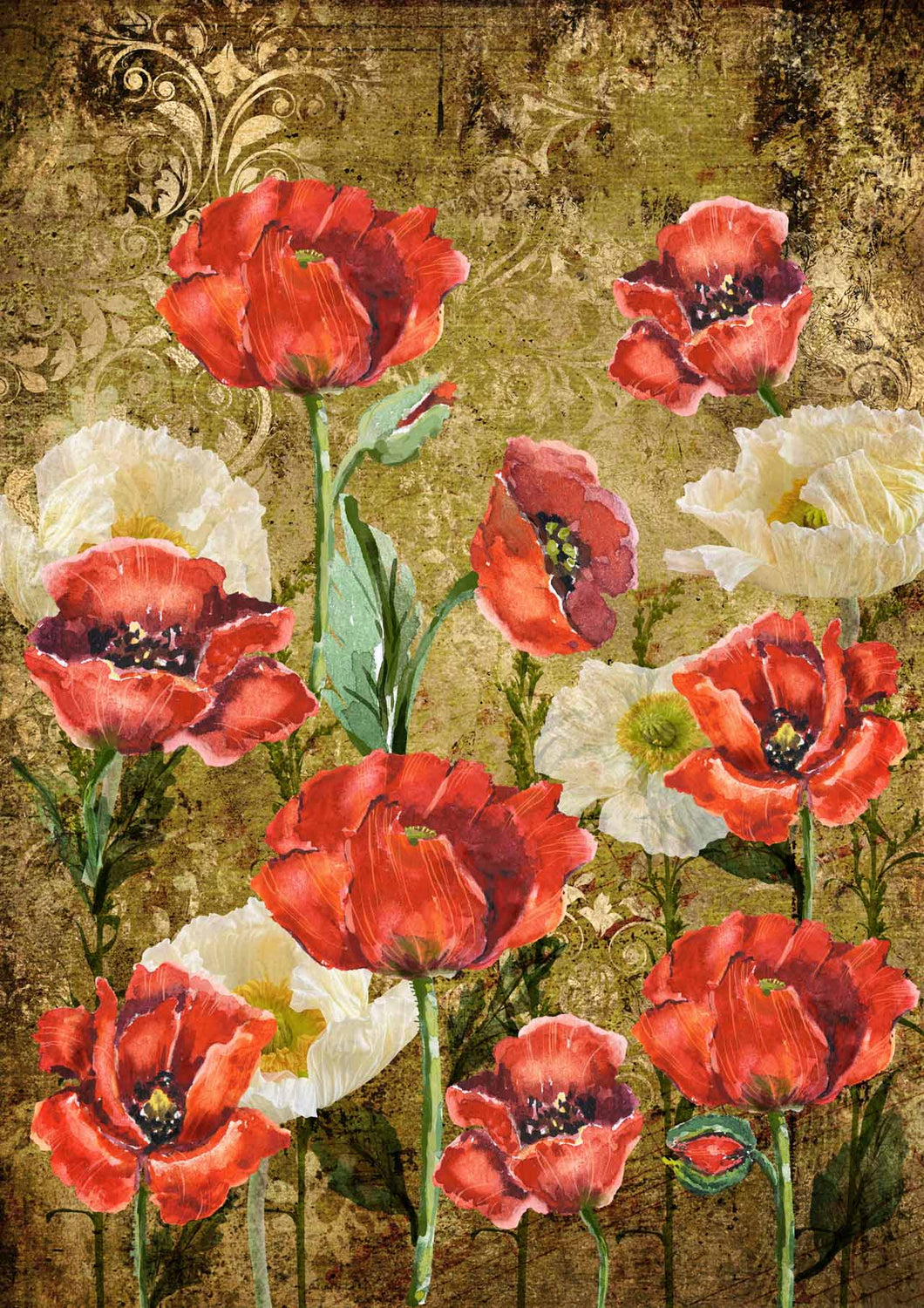 Poppies - Decoupage Queen - A4 Rice Paper