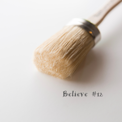 Believe #12 Oval Brush by Paint Pixie