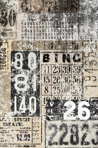 Grunge Number Collage